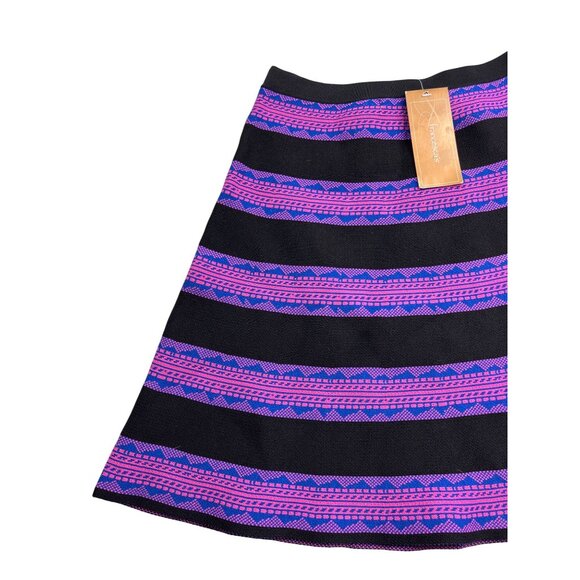 Francesca's Miami Womens A-Line Skirt Striped Size S Knee Length New - Picture 2 of 8